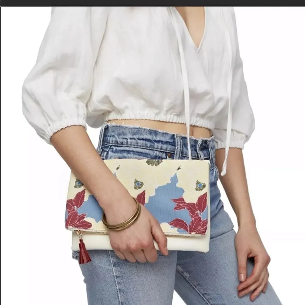 ‎NWT Rachel Pally floral clutch purse